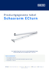 Schaararm ECturn Productgegevens tabel NL