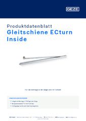 Gleitschiene ECturn Inside Produktdatenblatt DE