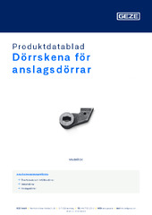 Dörrskena för anslagsdörrar Produktdatablad SV