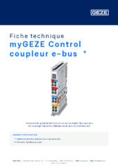 myGEZE Control coupleur e-bus  * Fiche technique FR