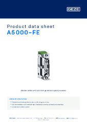 A5000-FE Product data sheet EN