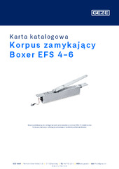 Korpus zamykający Boxer EFS 4-6 Karta katalogowa PL
