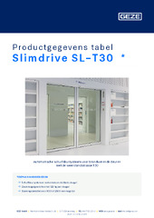 Slimdrive SL-T30  * Productgegevens tabel NL