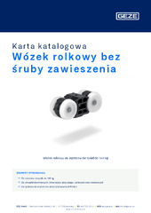Wózek rolkowy bez śruby zawieszenia Karta katalogowa PL
