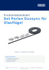 Set Perlan Duosync für Glasflügel Produktdatenblatt DE