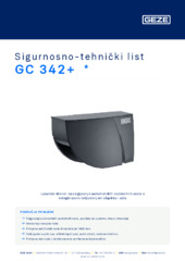 GC 342+  * Sigurnosno-tehnički list HR