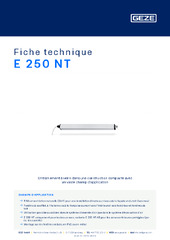 E 250 NT Fiche technique FR