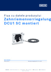 Zahnriemenverriegelung DCU1 SC montiert Fișa cu datele produsului RO