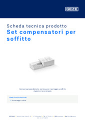 Set compensatori per soffitto Scheda tecnica prodotto IT