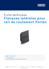 Flasques latérales pour rail de roulement Perlan Fiche technique FR