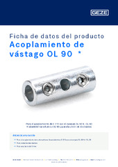 Acoplamiento de vástago OL 90  * Ficha de datos del producto ES