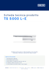TS 5000 L-E Scheda tecnica prodotto IT