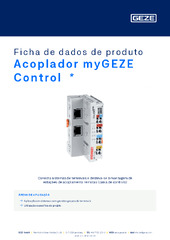 Acoplador myGEZE Control  * Ficha de dados de produto PT