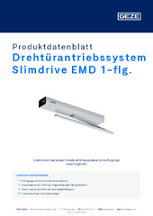 Drehtürantriebssystem Slimdrive EMD 1-flg. Produktdatenblatt DE