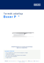 Boxer P  * Termék adatlap HU