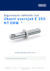 Okasti svornjak E 250 NT DRM  * Sigurnosno-tehnički list HR