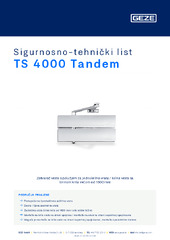 TS 4000 Tandem Sigurnosno-tehnički list HR