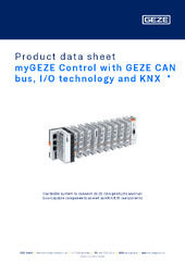 myGEZE Control with GEZE CAN bus, I/O technology and KNX  * Product data sheet EN