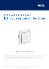 E2 rocker push button Product data sheet EN