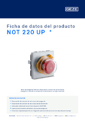 NOT 220 UP  * Ficha de datos del producto ES