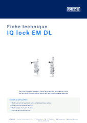 IQ lock EM DL Fiche technique FR