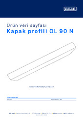 Kapak profili OL 90 N Ürün veri sayfası TR