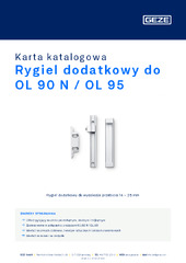 Rygiel dodatkowy do OL 90 N / OL 95 Karta katalogowa PL