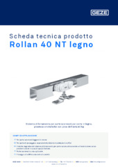 Rollan 40 NT legno Scheda tecnica prodotto IT