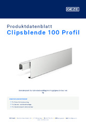 Clipsblende 100 Profil Produktdatenblatt DE