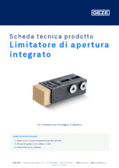 Limitatore di apertura integrato Scheda tecnica prodotto IT