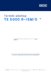 TS 5000 R-ISM/0  * Termék adatlap HU
