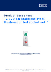 TZ 320 SN stainless steel, flush-mounted socket set  * Product data sheet EN