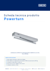 Powerturn Scheda tecnica prodotto IT