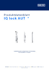 IQ lock AUT  * Produktdatenblatt DE