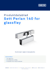 Sett Perlan 140 for glassfløy Produktdatablad NB