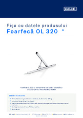 Foarfecă OL 320  * Fișa cu datele produsului RO