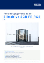 Slimdrive SCR FR RC2  * Productgegevens tabel NL