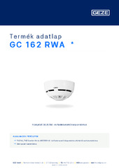 GC 162 RWA  * Termék adatlap HU