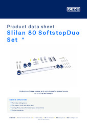 Slilan 80 SoftstopDuo Set  * Product data sheet EN