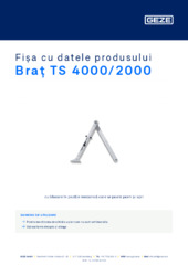 Braț TS 4000/2000 Fișa cu datele produsului RO