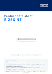 E 250 NT Product data sheet EN