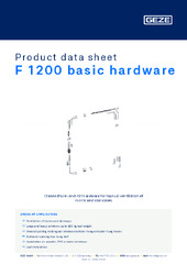 F 1200 basic hardware Product data sheet EN