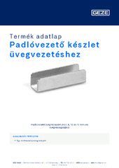 Padlóvezető készlet üvegvezetéshez Termék adatlap HU