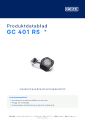 GC 401 RS  * Produktdatablad SV