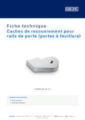Caches de recouvrement pour rails de porte (portes à feuillure) Fiche technique FR