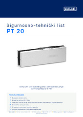 PT 20 Sigurnosno-tehnički list HR