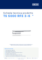 TS 5000 RFS 3-6  * Scheda tecnica prodotto IT