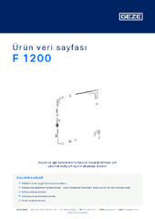 F 1200 Ürün veri sayfası TR