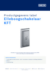 Elleboogschakelaar KFT Productgegevens tabel NL