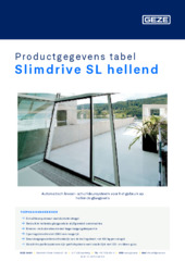 Slimdrive SL hellend Productgegevens tabel NL